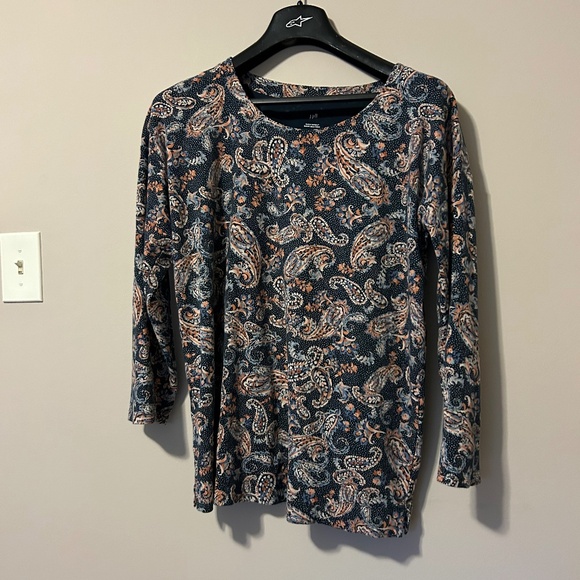 J. Jill navy tunic, size large. - Picture 1 of 8
